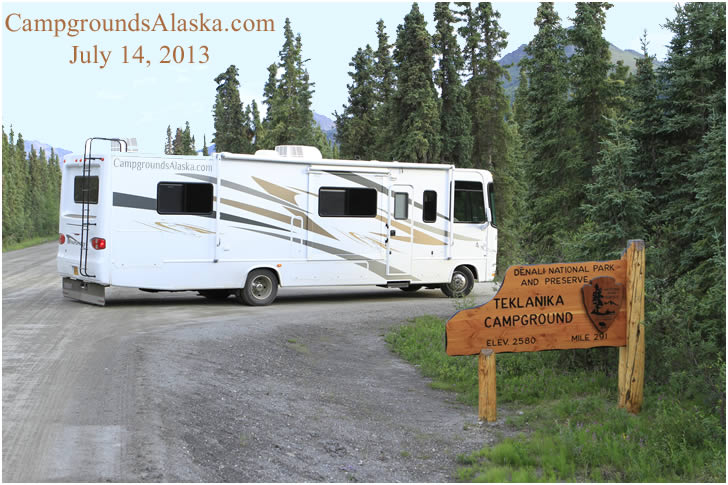 Teklanika Campground, Denali National Park in Alaska.