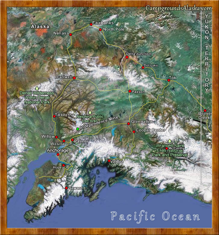 alaska road maps